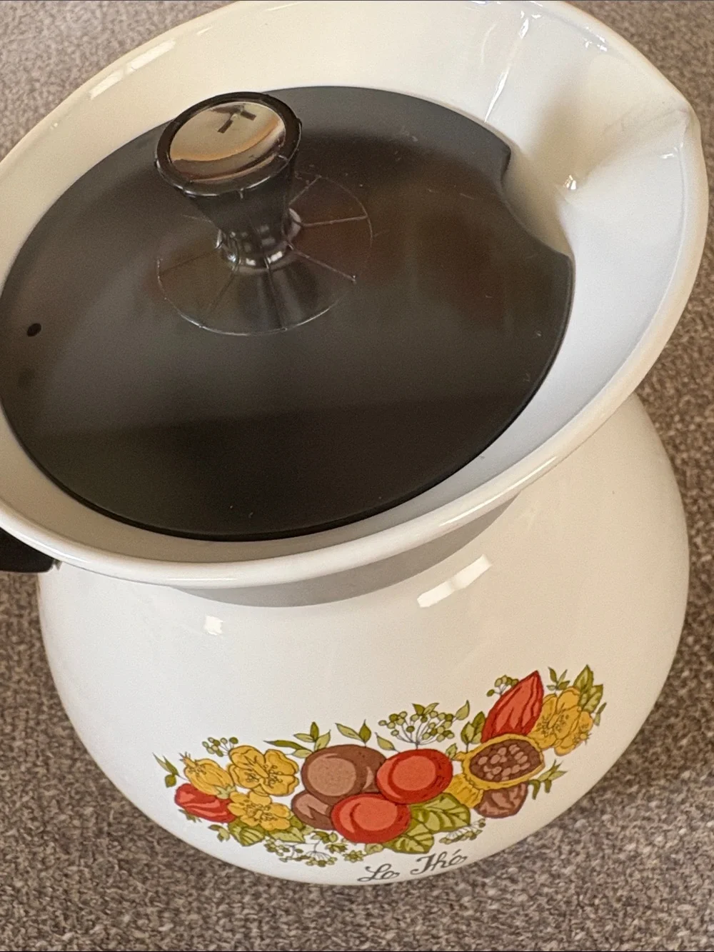 Corning Ware Le The Spice of Life Stovetop Coffee Teapot Vintage 70’s